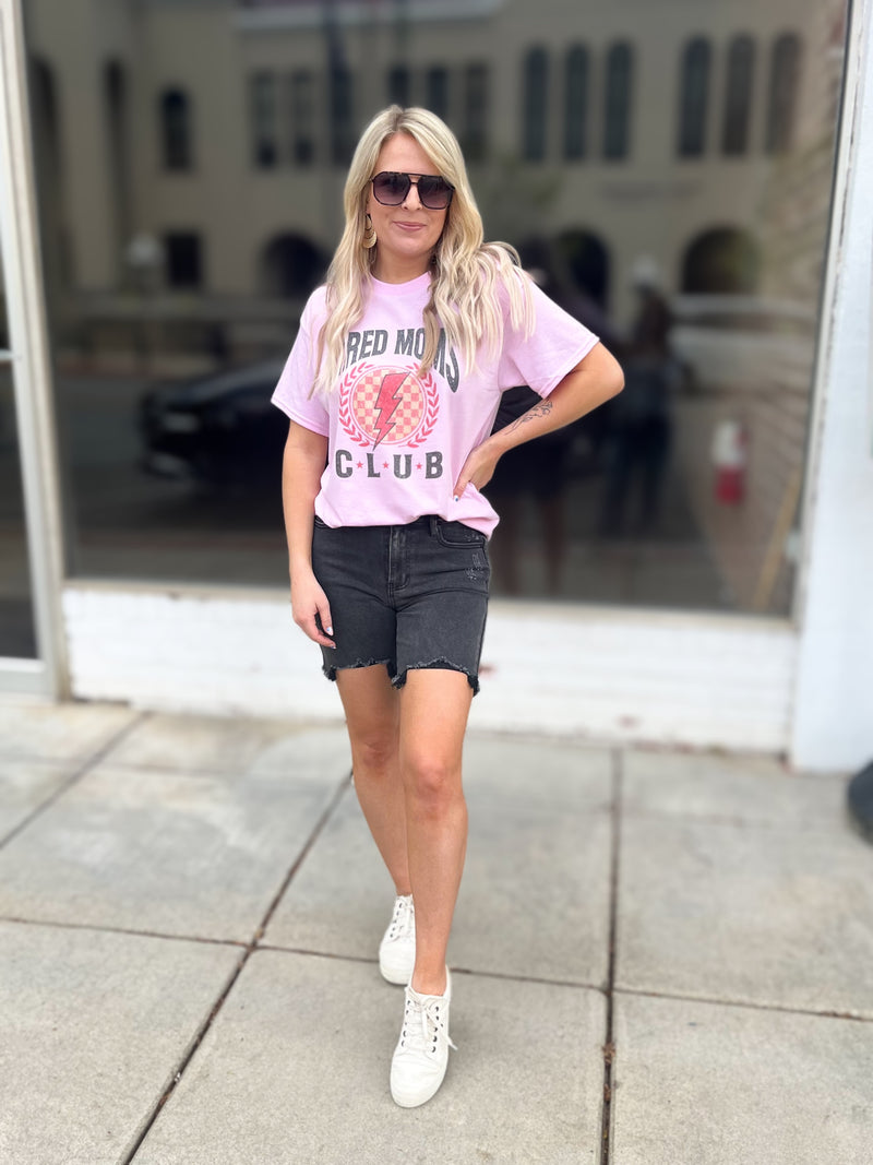Tired Moms Club Tee : Pink