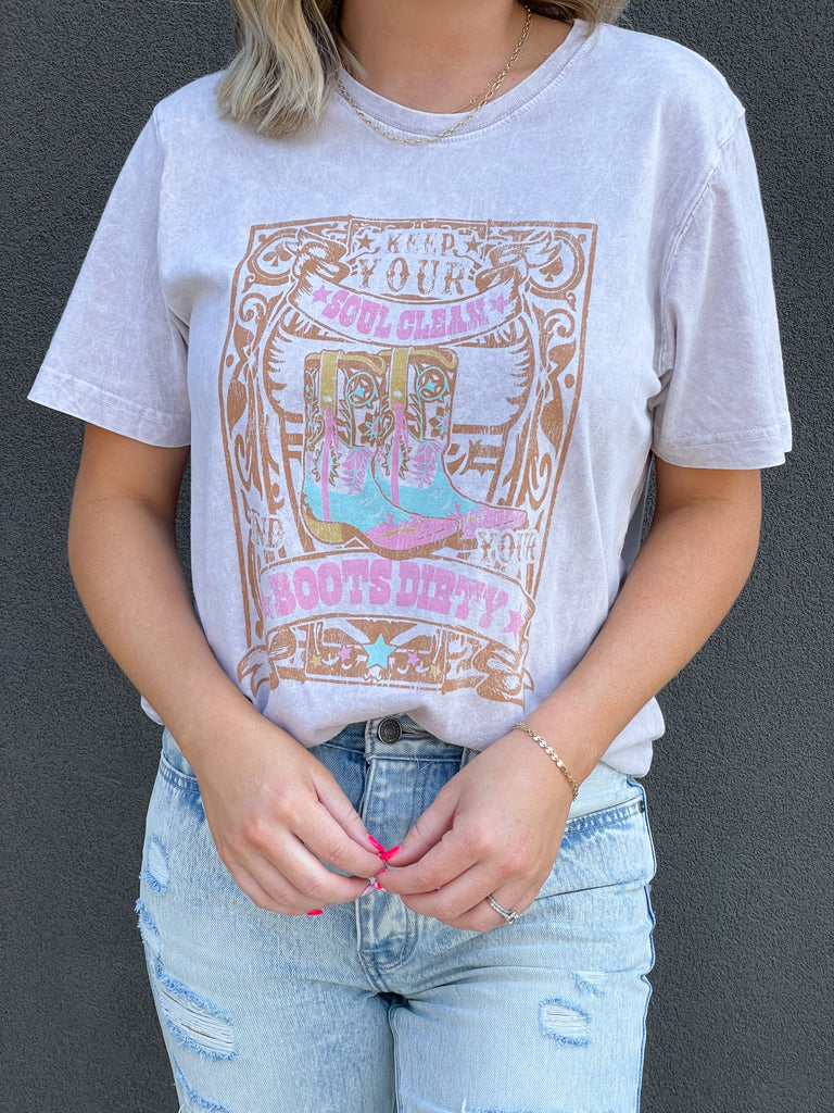 Clean Soul Tee : Mineral Stone