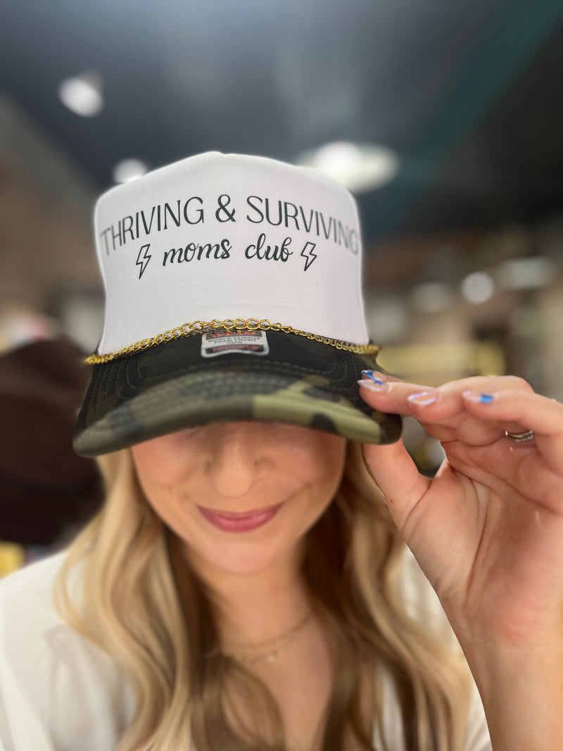Thriving & Surviving Moms Club Hat : Camo
