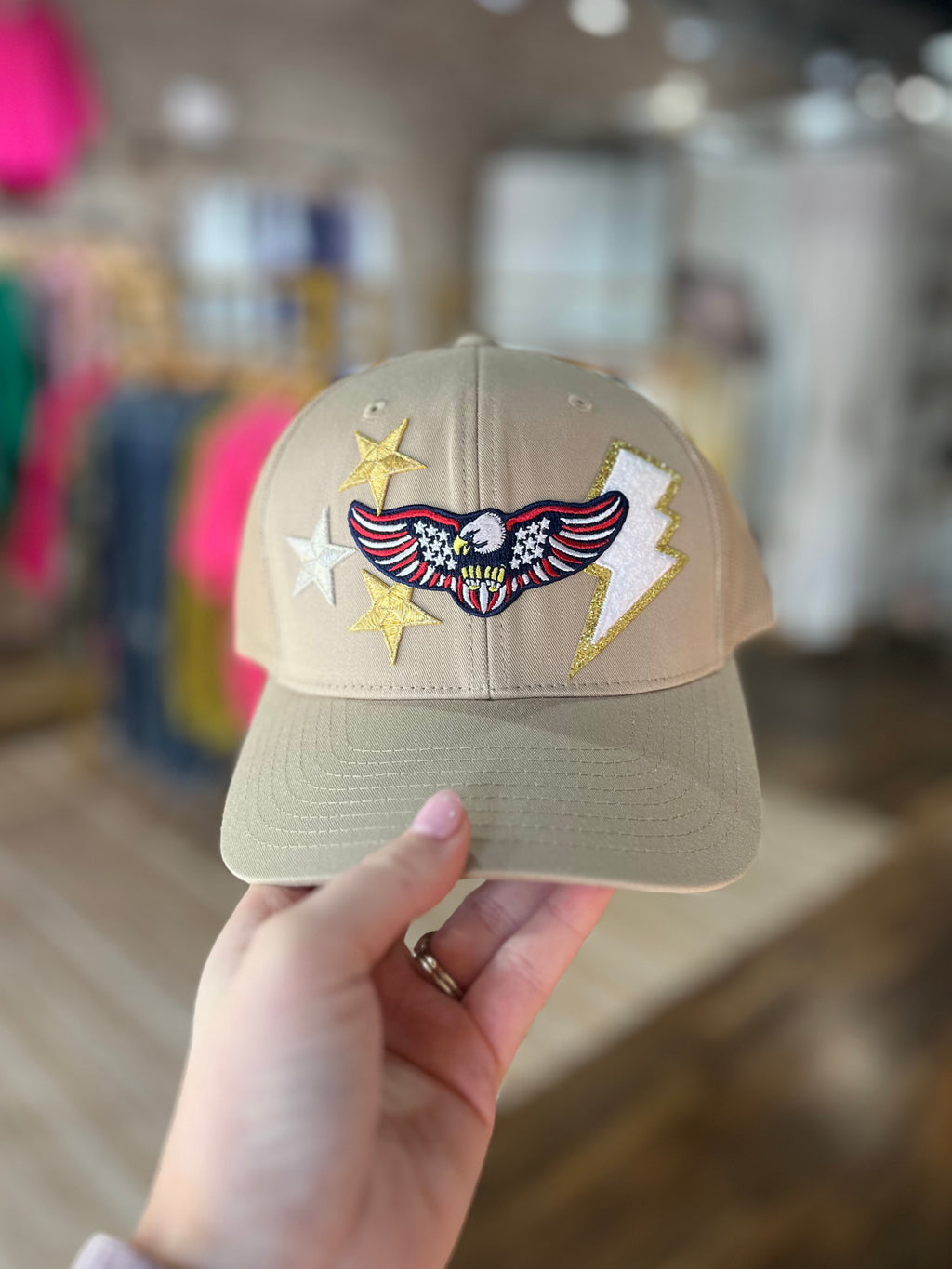 Eagle Trucker Hat : Khaki