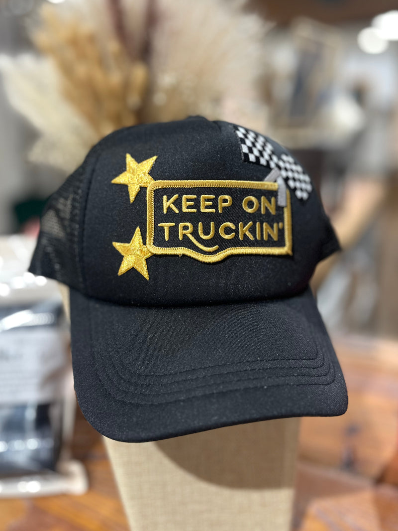 Keep On Truckin Hat : Black