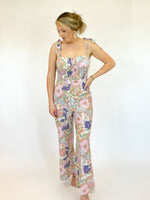 Just One Day Jumpsuit : Floral