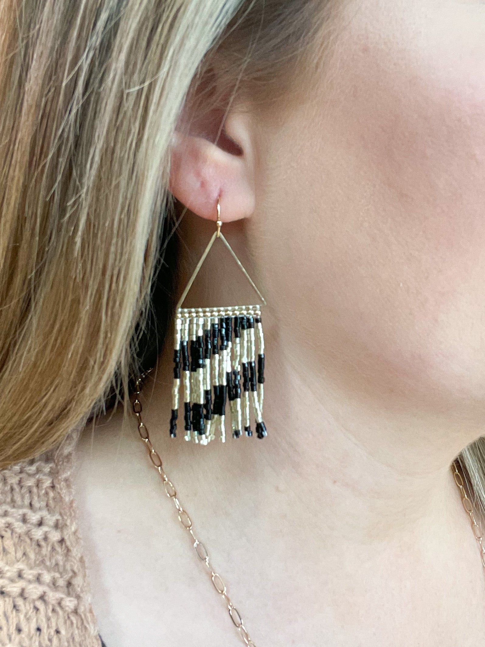 Higher Love Earrings : Black