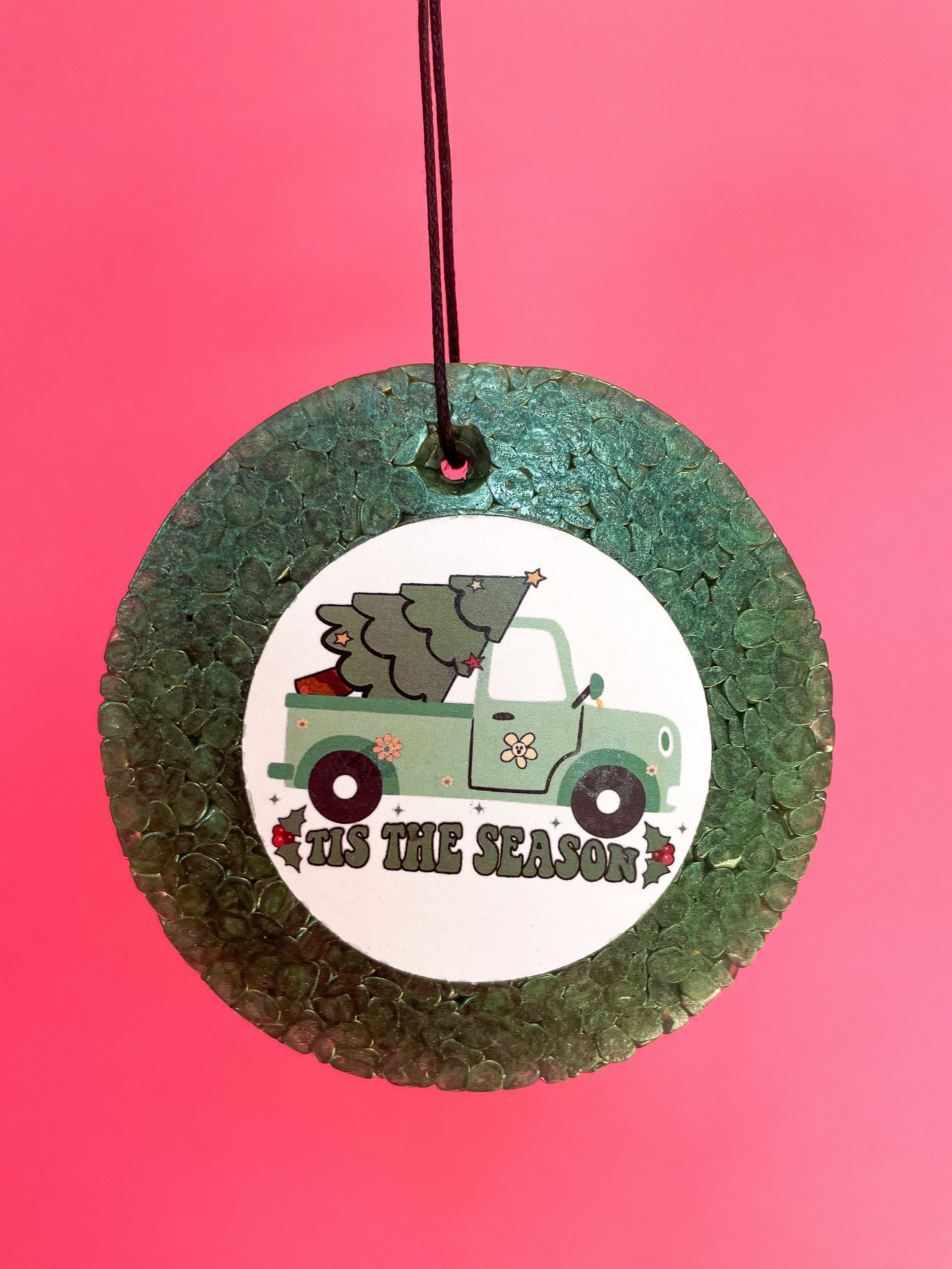Green Tis The Season Freshie : Candy Cane