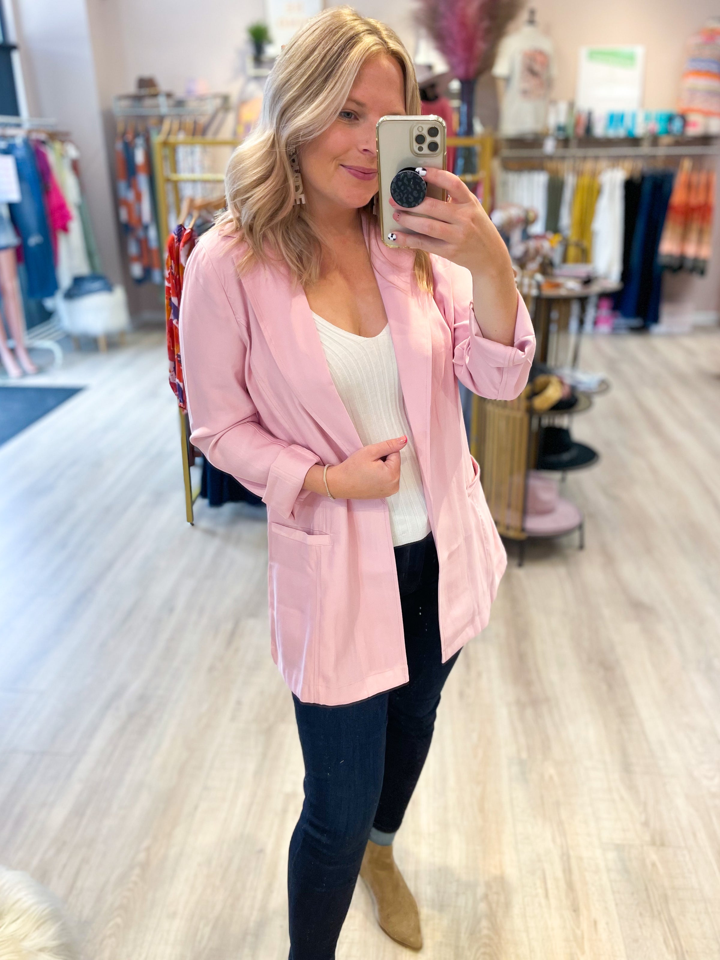 mauve blazer